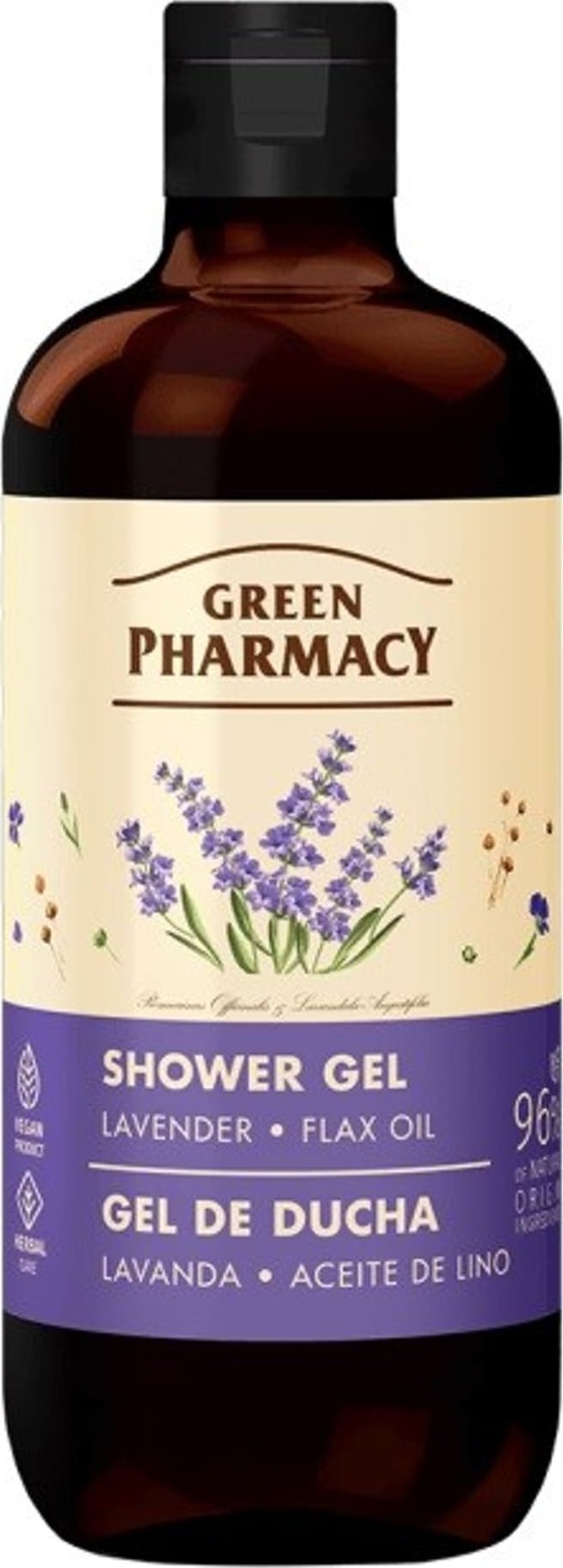 Green Pharmacy GREEN PHARMACY Multi Żel pod prysznic Lawenda i Olejek lniany 500 ml