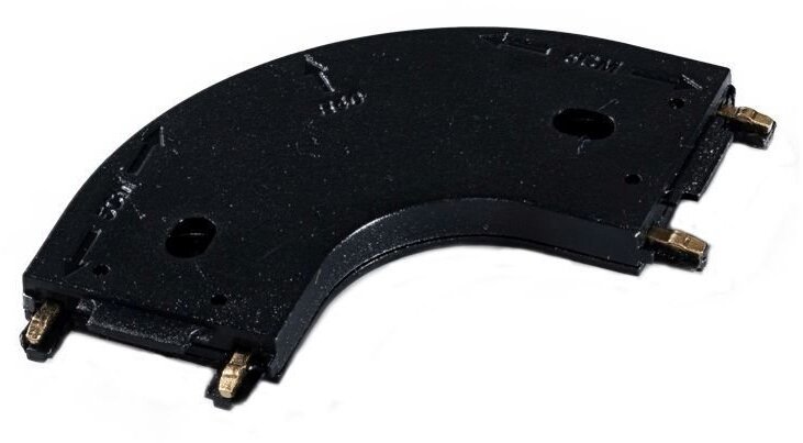 Azzardo Łącznik Kątowy 1-Fazowy GAMMA TRACK MAGNETIC 5mm Round Czarny