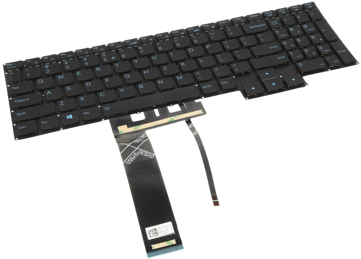 Movano Klawiatura laptopa do Lenovo IdeaPad Gaming 3-15IMH05, Legion 5-15ARH05 - niebieska (podświetlenie)