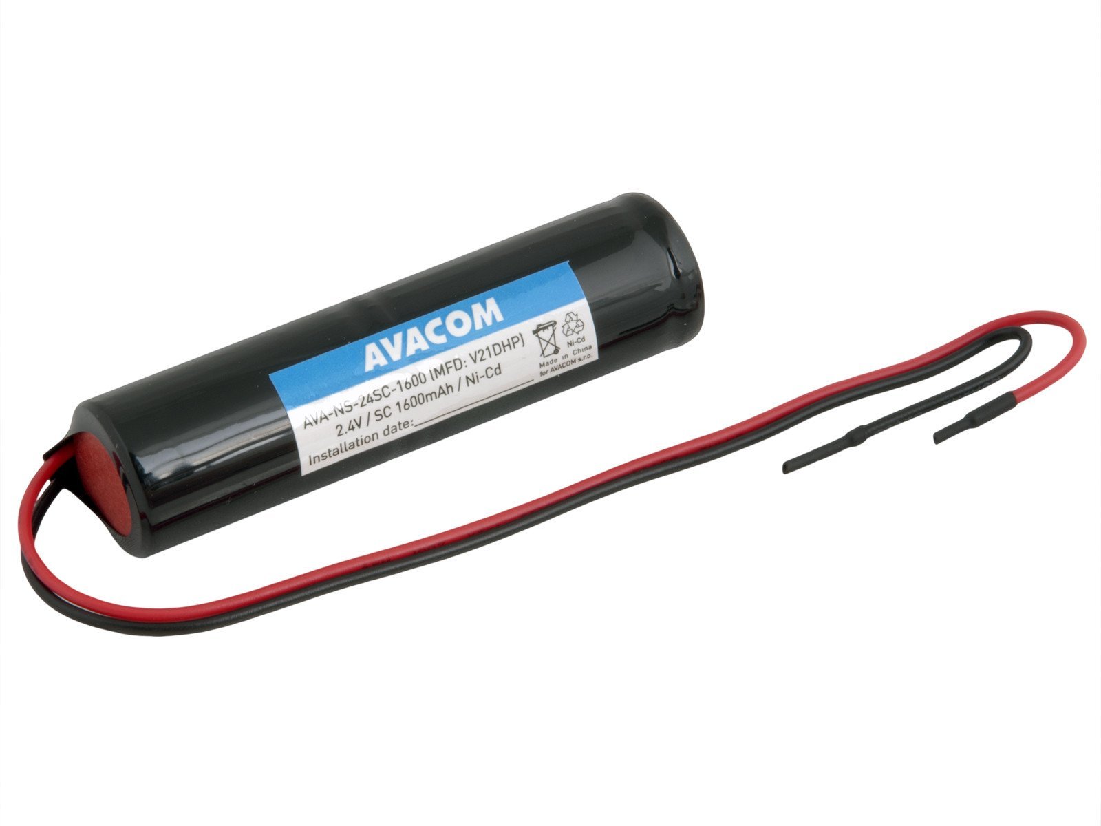 Bateria do o�wietlenia awaryjnego, 2.4V, Avacom, AVA-NS-24SC-1600