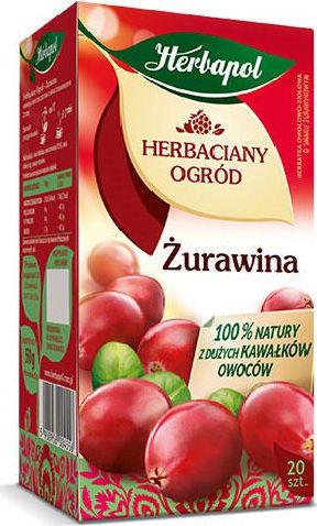 Herbapol HERBACIANY OGRÓD ŻURAWINA ( 2,5 G X 20 TOREBEK), KARTON 12 SZT 37091253