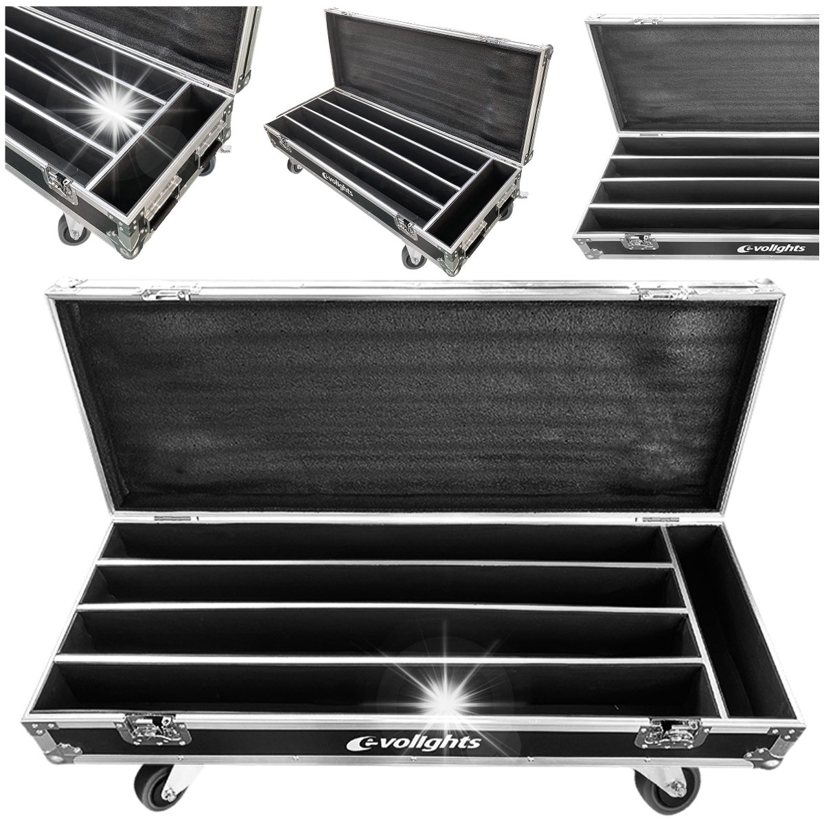 Statyw Evolights SKRZYNIA TRANSPORTOWA 4IN1 WALIZKA CASE na 4x LISTWA EVOLIGHTS GLAZE BAR