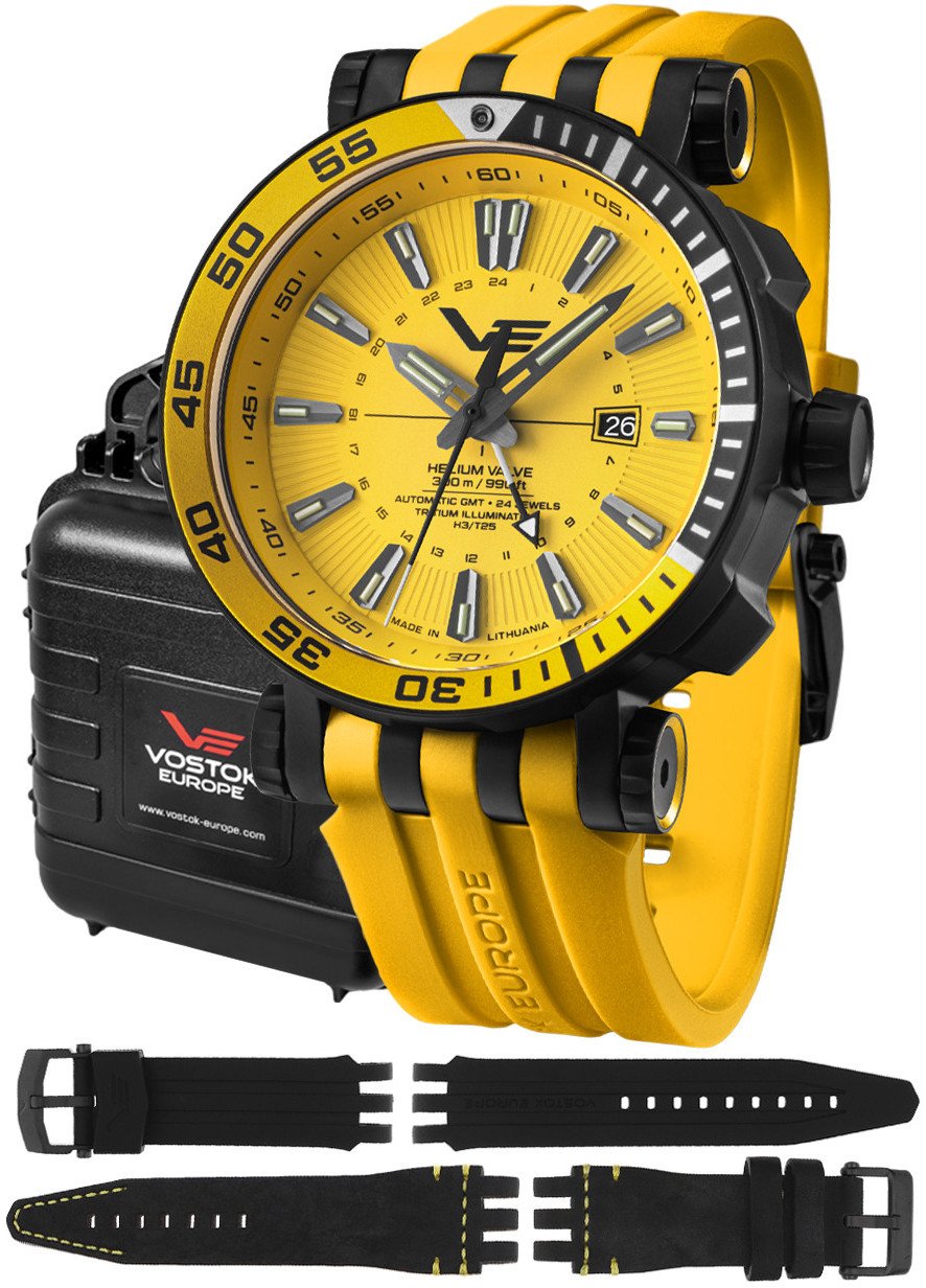 Zegarek Vostok Europe Zegarek męski Vostok Europe NH34-575C719SY żółty