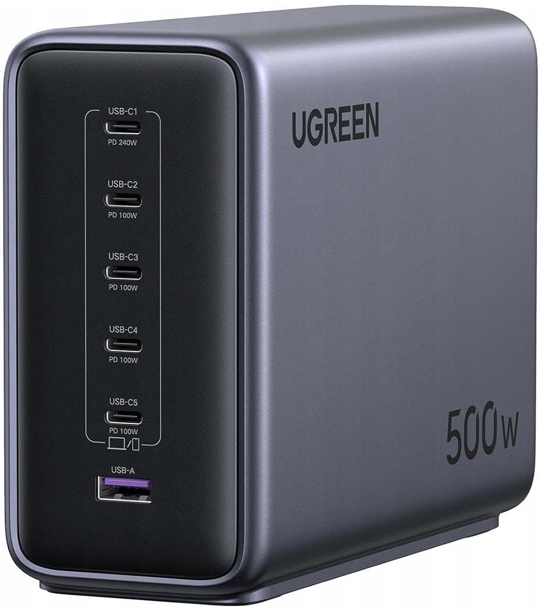 UGREEN Nexode 500W Ładowarka 6 Portów PD 3.1 USB-C MacBook iPhone Galaxy
