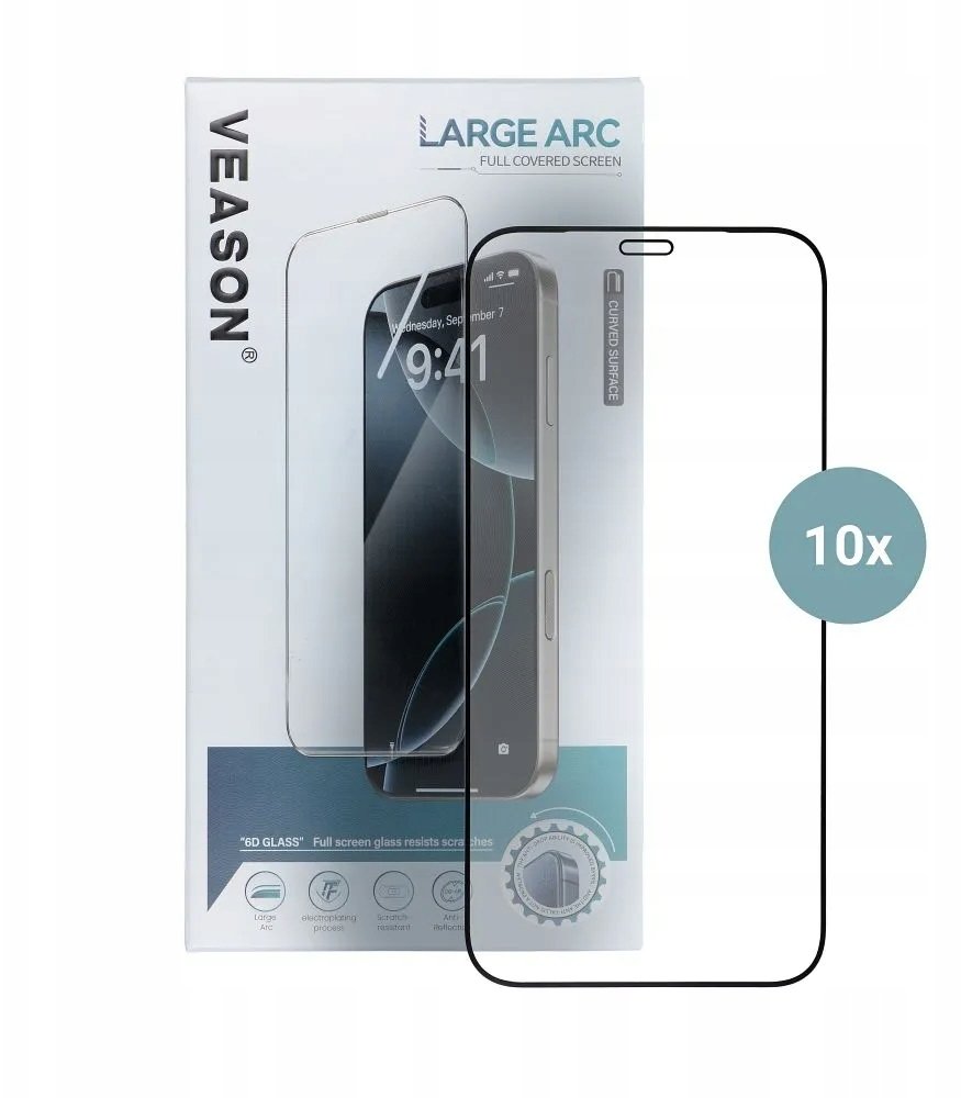 Veason Szkło Hartowane 6D Pro Veason Glass (SET 10in1) - do Samsung Galaxy A57 5G czarny