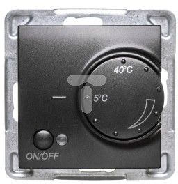 Фото - Терморегулятор Ospel IMPRESJA Regulator temperatury /czujnik napowietrzny/ antracyt (RTP 