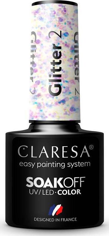 Claresa Claresa Soak Off UV/LED Glitter lakier hybrydowy 2 5g