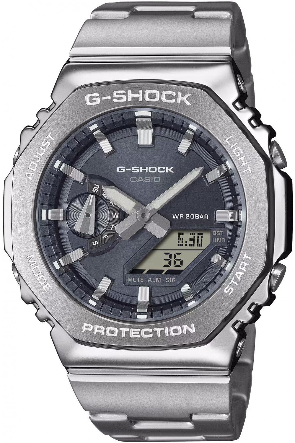 Casio G-Shock GM-2110D-8AER 200m srebrny