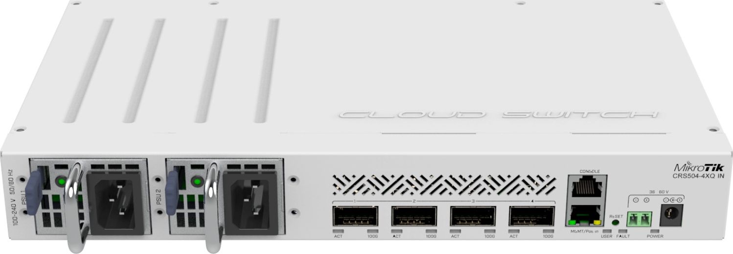 Switch MikroTik Cloud Router Switch CRS504 (CRS504-4XQ-IN)