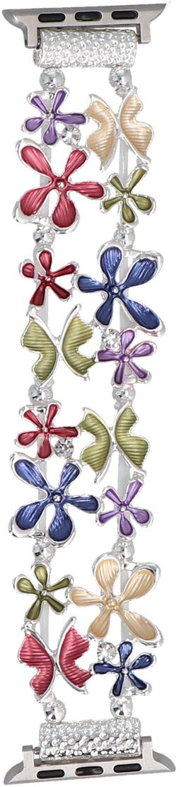 GlacierX bransoleta do smartwatcha Gleam Flowers Stretch Bracelet Joyful Splash do Apple Watch 38/40/41mm Wielokolorowa