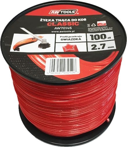 AWTools Żyłka tnąca Classic 3,0mm 15m kwadrat (AW70131)
