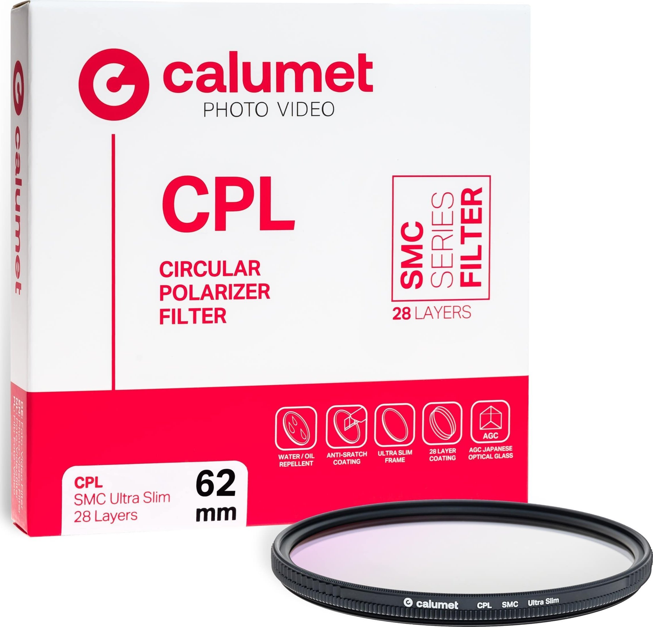 Filtr Calumet Calumet Filtr CPL SMC 62 mm Ultra Slim 28 Layers