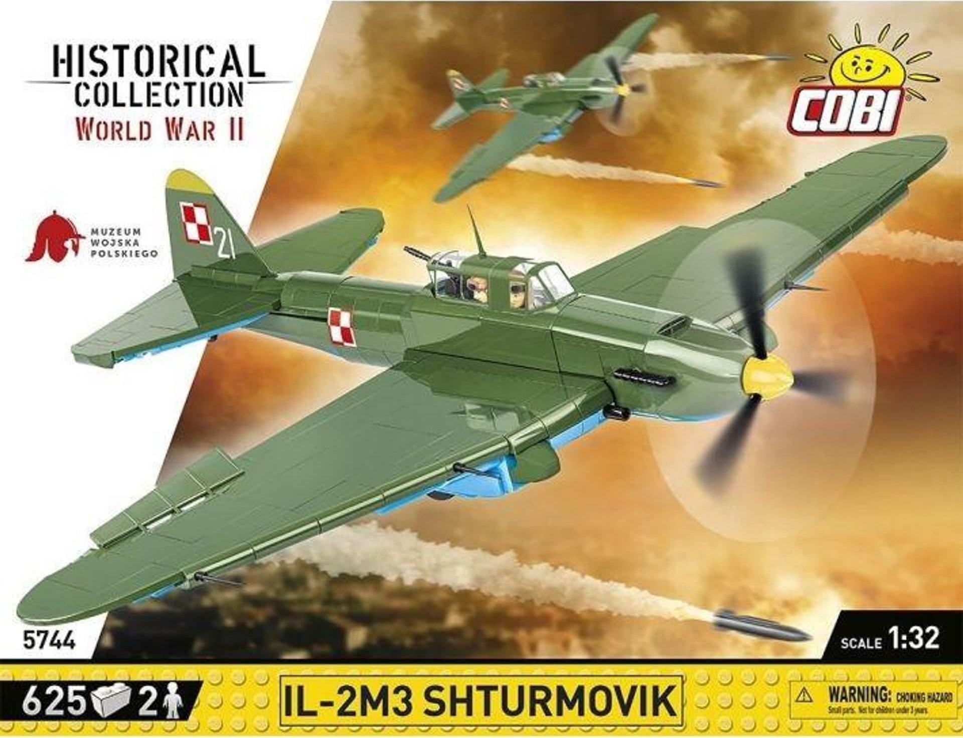 COBI 5744 Historical Collection WWII IL-2M3 Shturmovik 625 klocków
