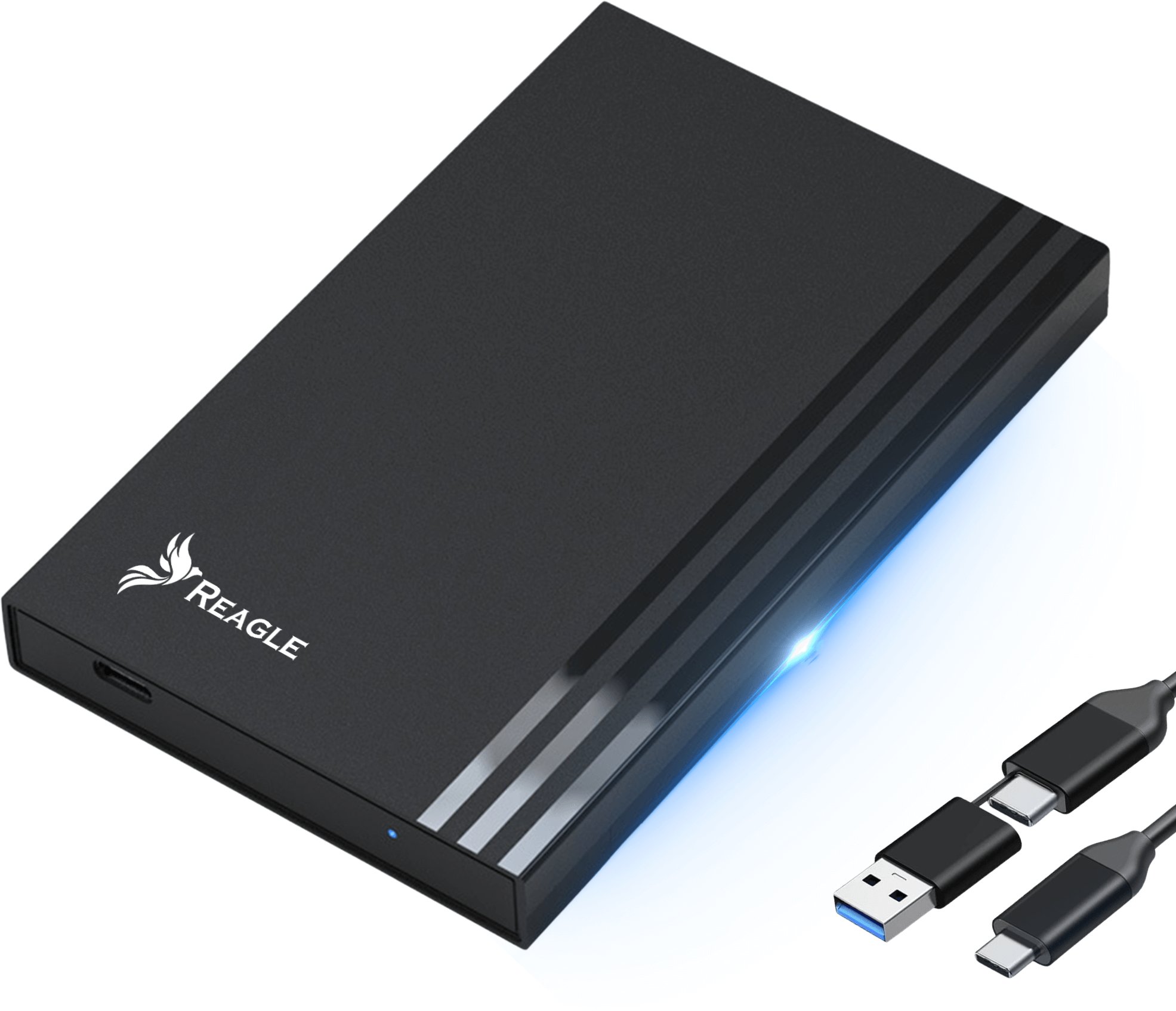 Kieszeń Aptel OBUDOWA DYSKU SSD HDD 2,5" KIESZEŃ NA DYSK SATA USB-C 3.2 5Gbps TRIM UASP REAGLE