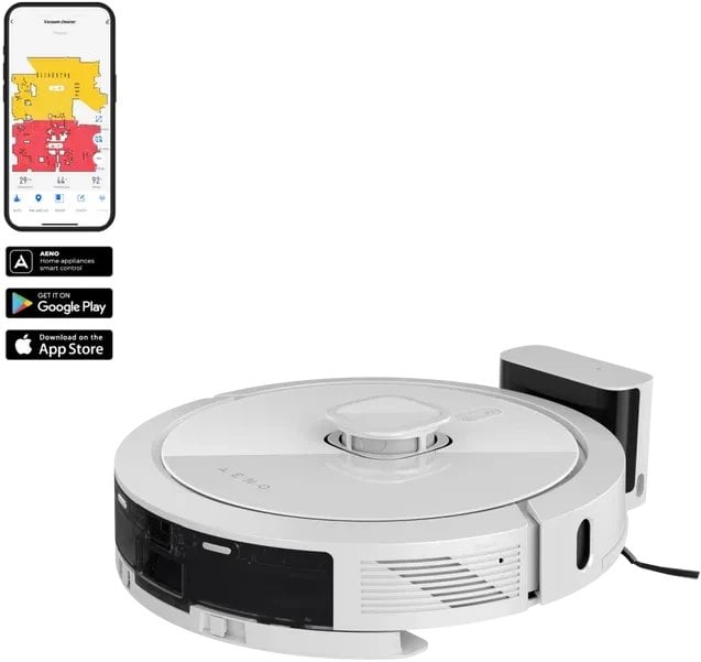 AENO Laser Robot vacuum cleanerwith 5200 mah battery .2 in1 water tankand dustbin 300mi dustbin 300ml waterank suction4000pa.