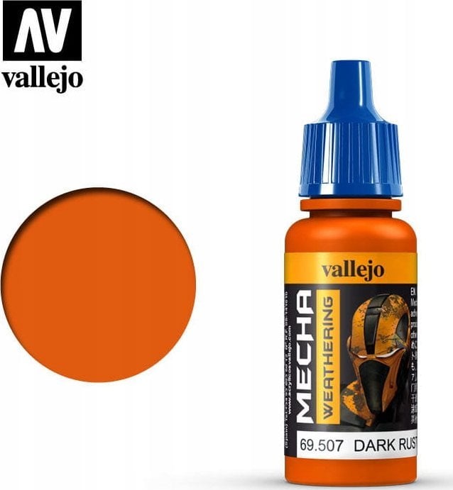 Vallejo Vallejo: 69.507 - Mecha Weathering - Dark Rust Wash (17 ml)