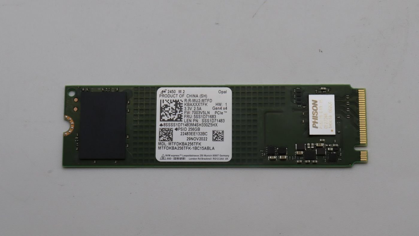 Dysk SSD Lenovo 256GB M.2 NVMe PCIe