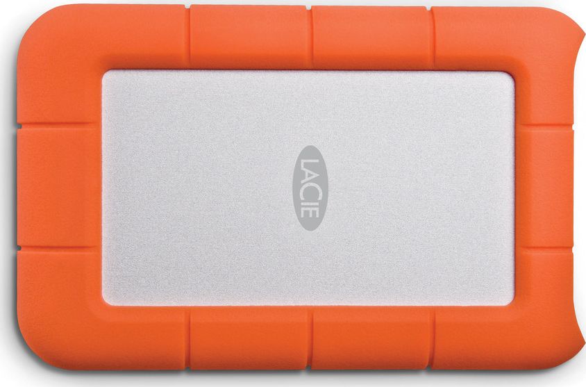 Dysk zewnętrzny HDD LaCie Rugged Mini 1TB Srebrno-pomarańczowy (301558)
