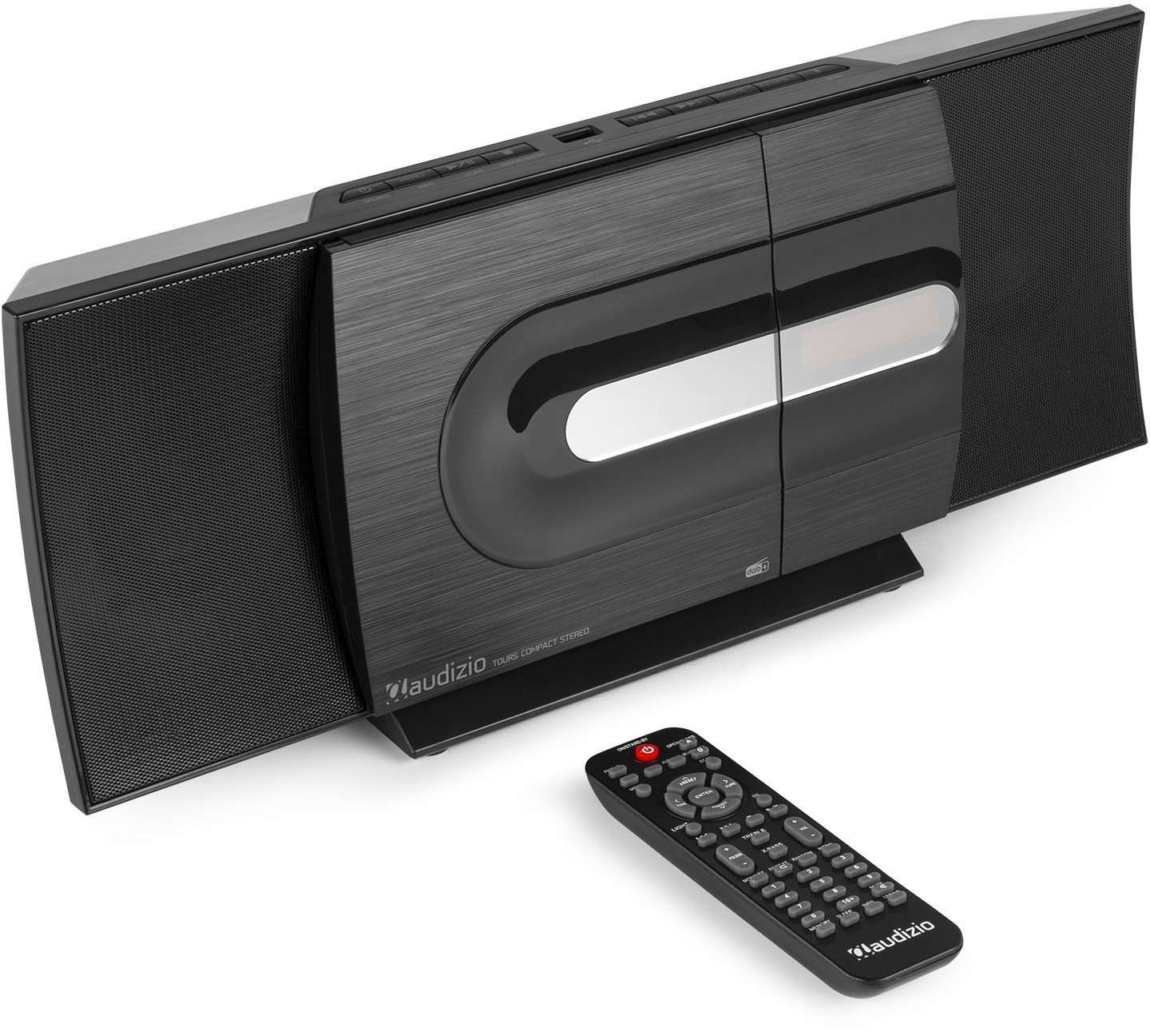 Radioodtwarzacz Audizio Miniwieża stereofoniczna Tours czarna one size