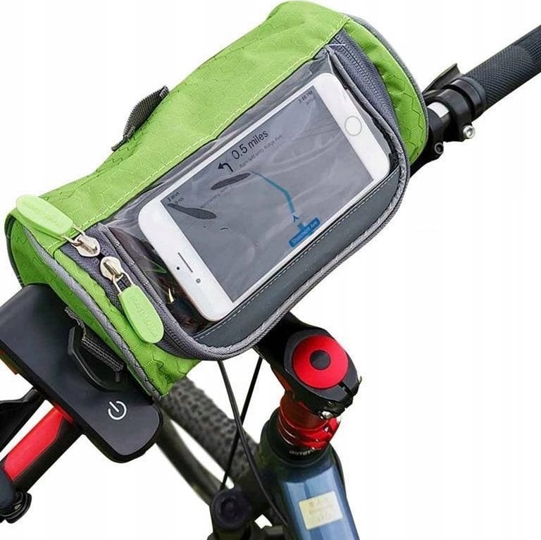 Dunlop SAKWA TORBA ROWEROWA 2W1 NA KIEROWNICĘ - SZARY