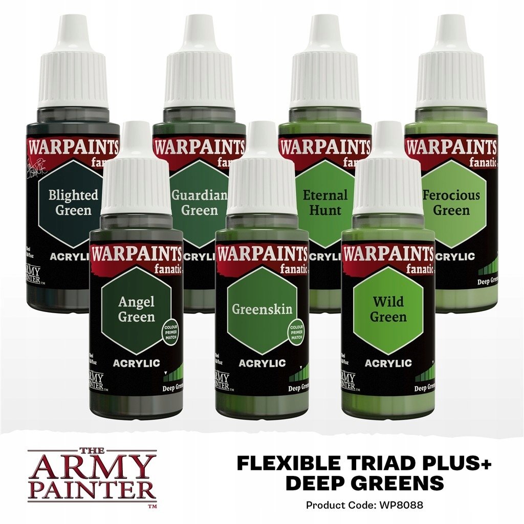 Army Painter The Army Painter: Flexible Triad PLUS+ - Deep Greens