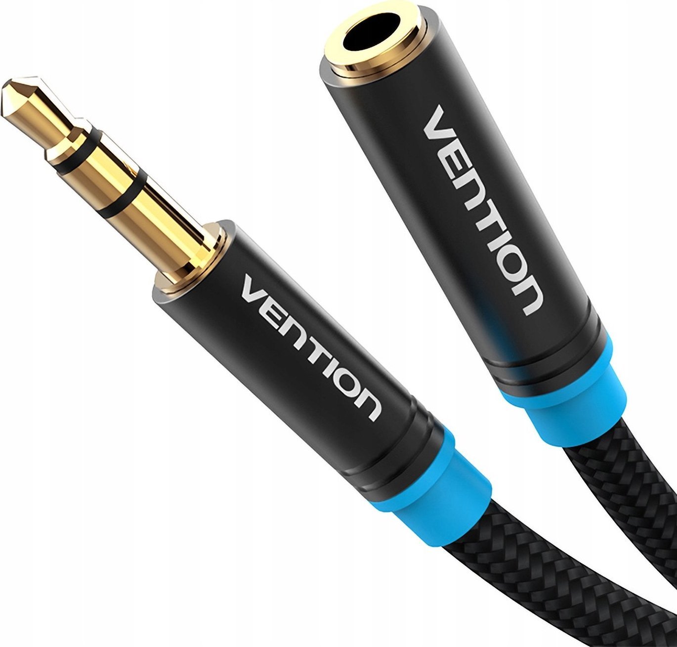 Kabel Vention Jack 3.5mm - Jack 3.5mm 1m czarny (VAB-B06-B100-M)