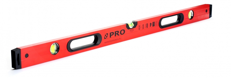 PRO Poziomica malowana ze wskaźnikami 100cm seria 800 3-01-01-B1-100