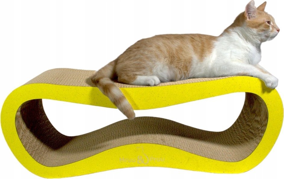 Drapak dla kota żółty mega LEON | 78x28x24 cm | MruuPruu