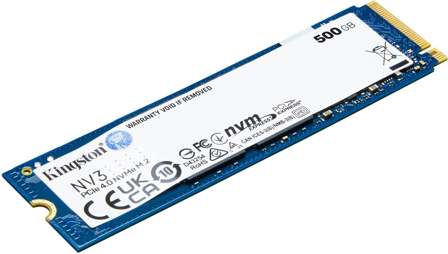 Dysk SSD Kingston Kingston Technology NV3 500 GB M.2 PCI Express 4.0 NVMe 3D NAND