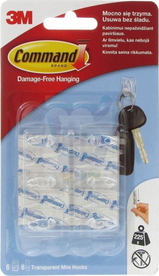 3M Haczyki 6 szt plastikowe 17006 Command