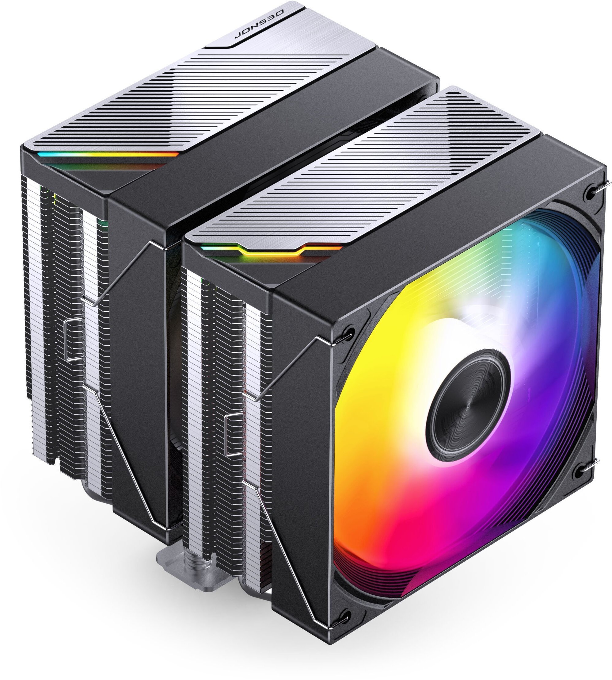 Chłodzenie CPU Jonsbo CA80 chłodzenie CPU, Dual-Tower, 2 x 120mm, PWM, ARGB - czarny