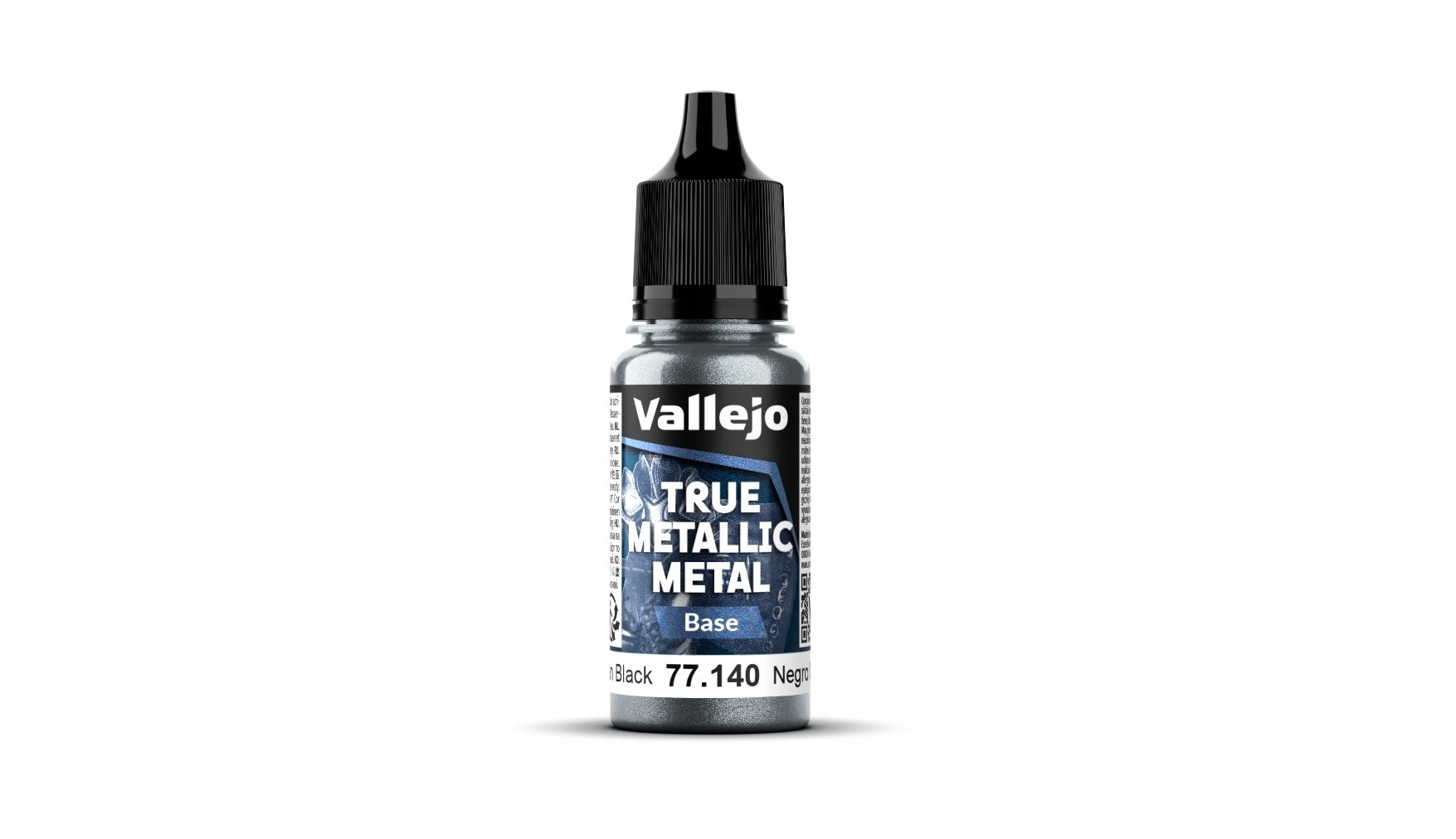 Vallejo Vallejo: 77.140 - True Metallic Metal - Base - Obsidian Black (18 ml)