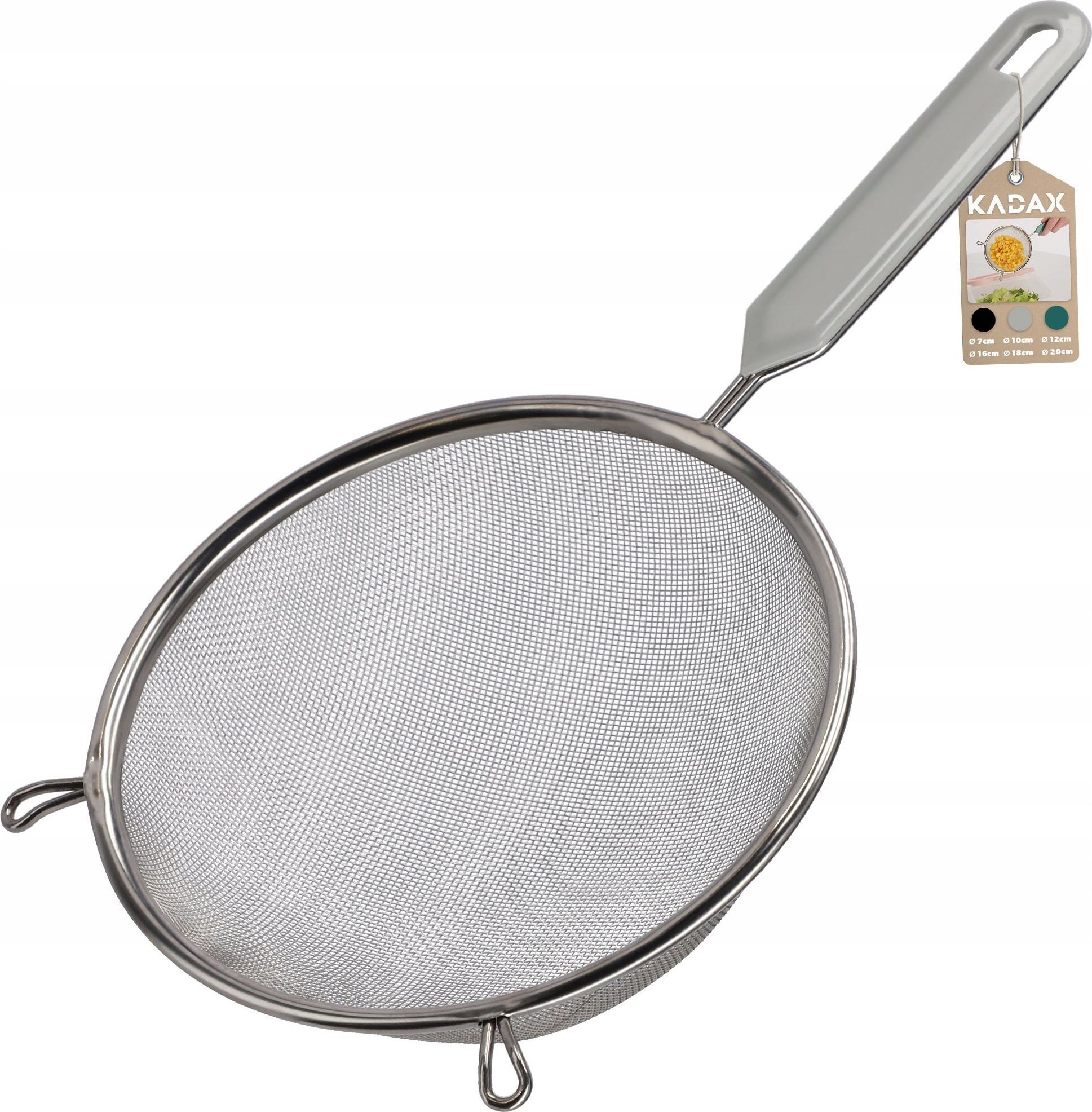 Kadax Sitko Kuchenne Nierdzewne Przesiewacz Mąki 10 cm