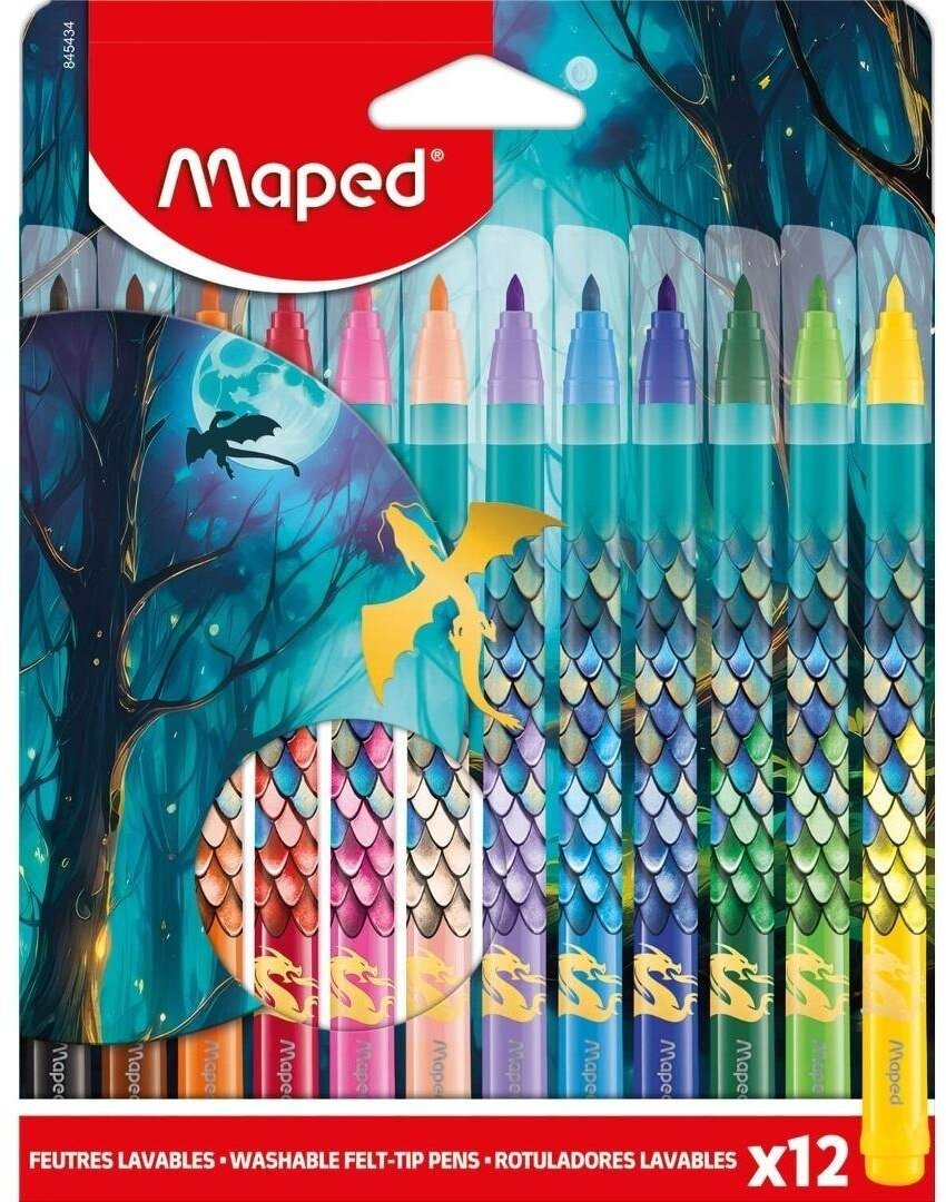 Maped Flamastry Dragon 12kol MAPED