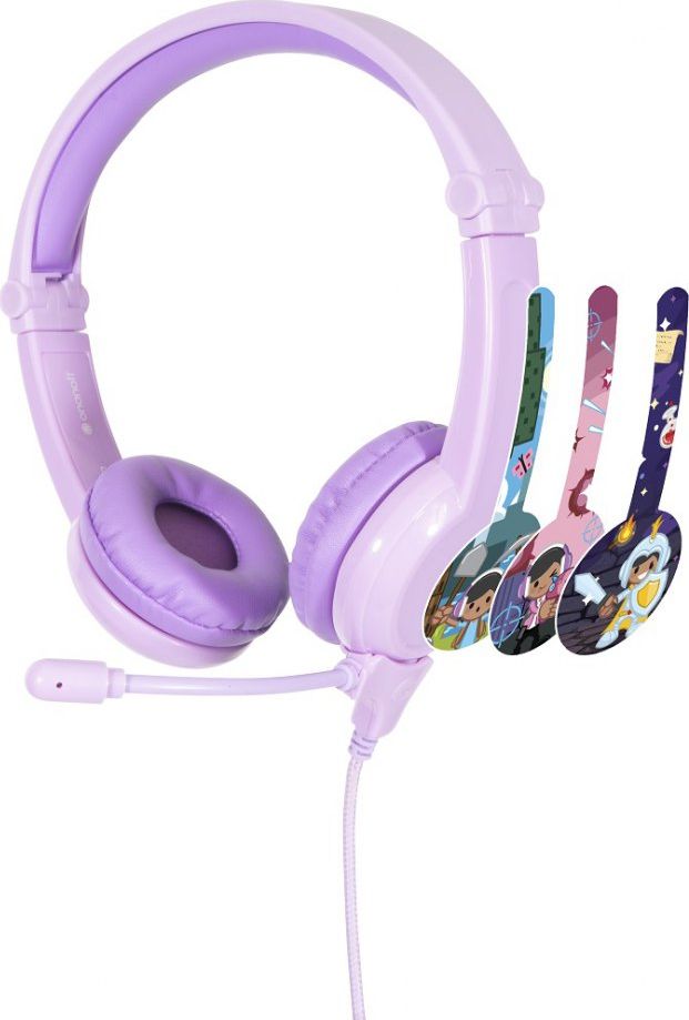 BuddyPhones Galaxy 3+ Fioletowe (BP-GALAXY-PURPLE)