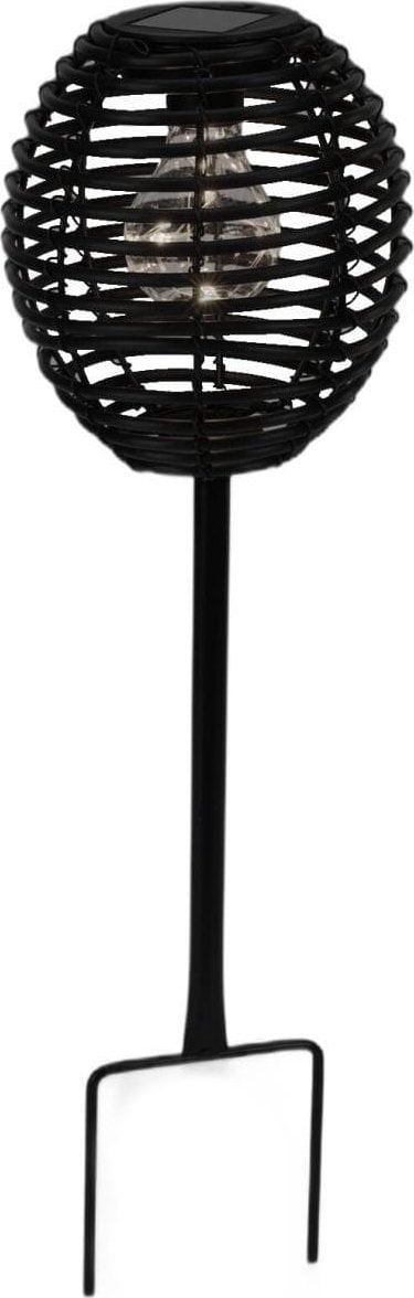 LAMPA SOLARNA KULA RATTAN CZARNY PROGARDEN