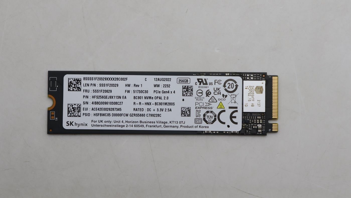 Dysk SSD Lenovo 256GB M.2 2280 PCIe 4.0 x4