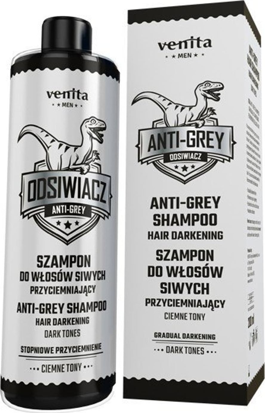 Venita VENITA Men Szampon przyciemniający do włosów siwych - ciemne tony 200ml
