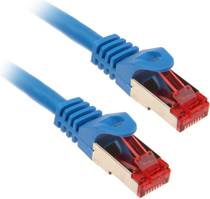Фото - Кабель InLine 2m Cat.6 kabel sieciowy 1000 Mbit RJ45 - niebieski  ( 76402B )