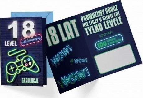 KUKARTKA Karnet B6 PR-397 Urodziny 18