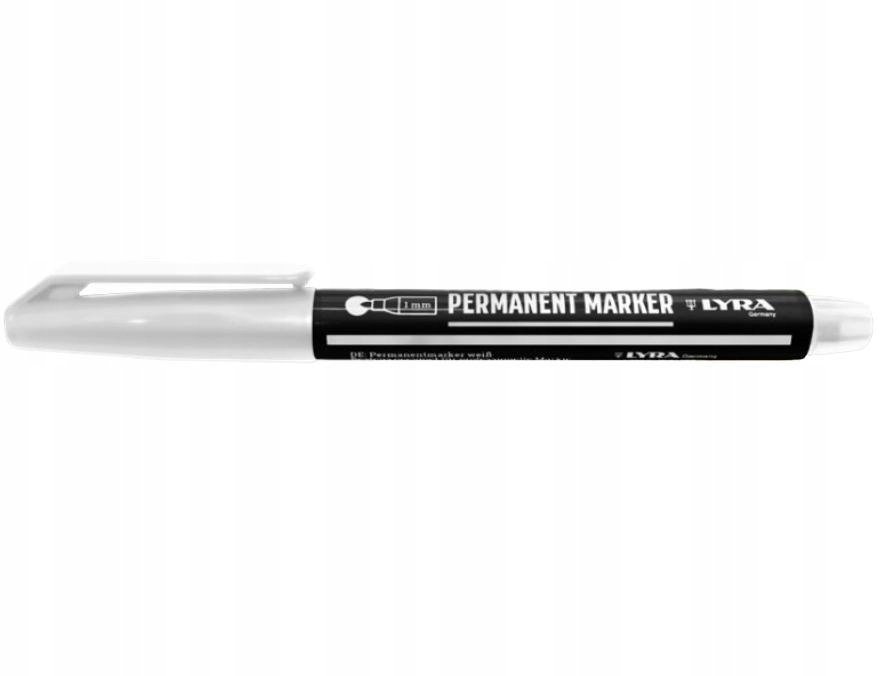 Lyra LYRA Marker permanentny biały 1 mm 1 sztuka / 4060001