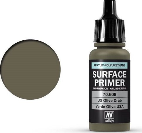Vallejo Vallejo Surface Primer / Podkład Akrylowy USA Olive Drab 17 ml. uniwersalny