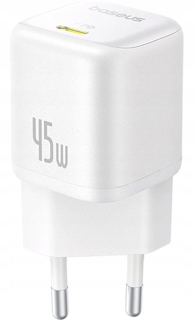 Baseus PicoGo GaN Ladegerät 45W EU Weiß