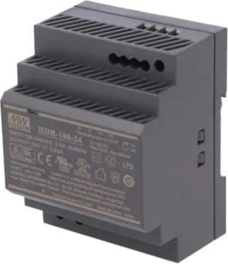 Przewodowy zasilacz 24v dc 100w na szynę din czarny ZS-24/100 Tech Sterowniki