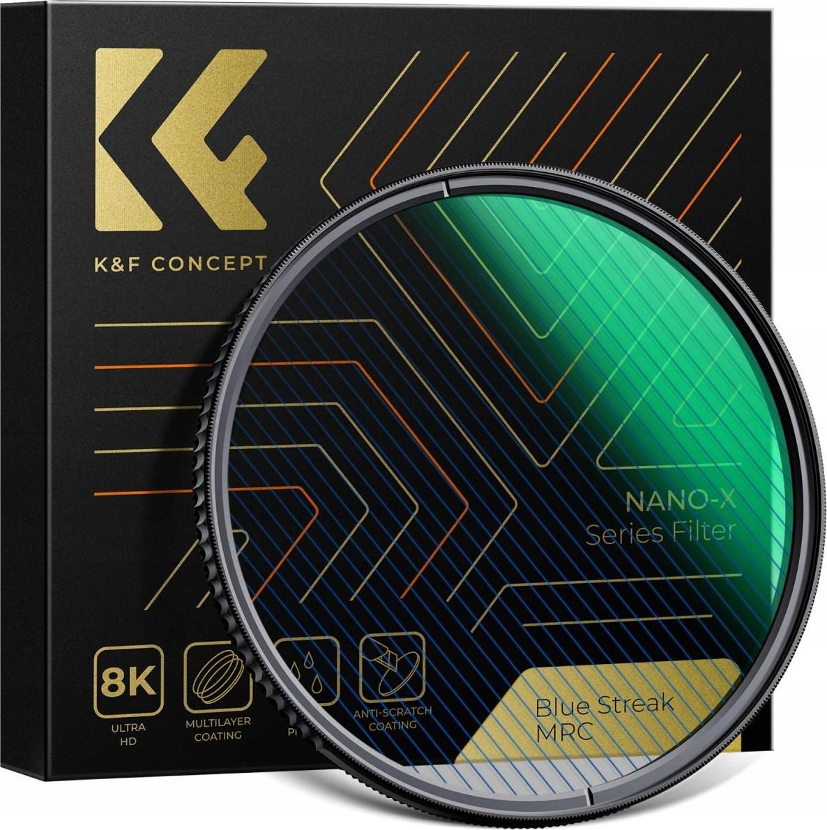 Filtr Kf Filtr Blue Streak Anamorficzny K&f Nano-x Mrc 49mm / Kf01.2094