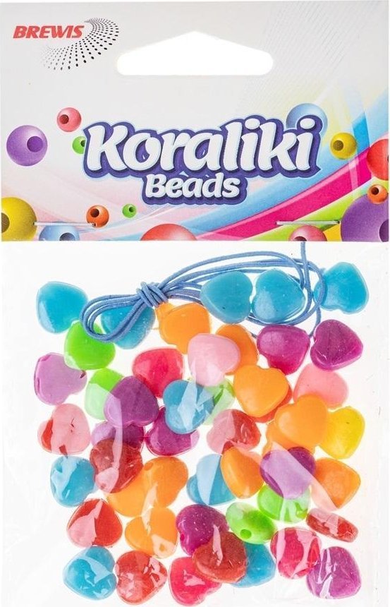 BREWIS Koraliki do nawlekania serca