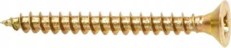 Wkręt-met Wkręty hartowane do drewna 4,5x50mm 17szt PZ2 złote