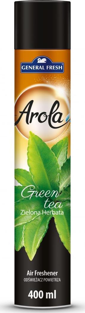 General Fresh Odświeżacz powietrza AROLA Spray 400ml green HERBATA GENERAL FRESH