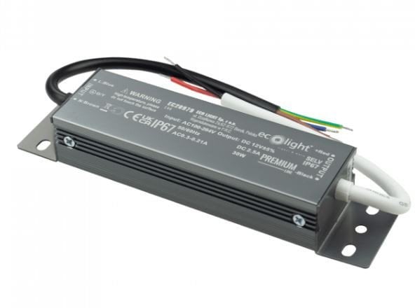 Ecolight Zasilacz Led Hermetyczny 30W 12V Ip67 Premium Eco* Light Ec20979 Eco*