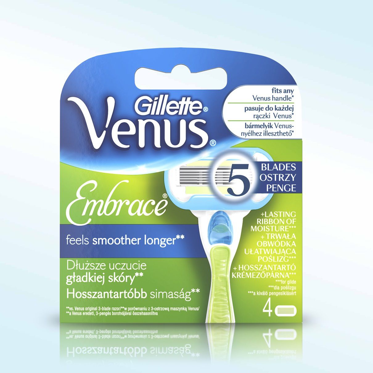 Zdjęcia - Golarka elektryczna Gillette Venus Embrace wkłady do maszynki 4szt 